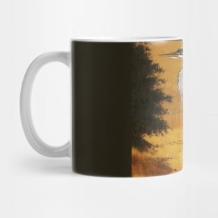 Heron On Gold Mug